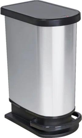 Rotho Treteimer PASO silber B/H/L: ca. 29x67x44 cm