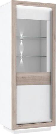 Standvitrine B/H/T: ca. 73,3x197x53 cm