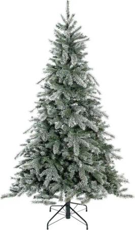Evergreen Weihnachtsbaum Fichte Frost grün PVC H/D: ca. 180x117 cm