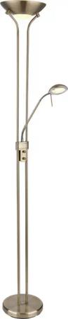 GLOBO LED-Deckenfluter altmessing Metall H/D: ca. 180x25,5 cm