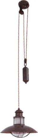 Näve Leuchten Gegenzug-Pendelleuchte NV6104414 braun Metall Kunststoff B/H/D: ca. 35x26x35 cm E27 1 Brennstellen