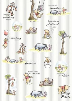 Komar Fototapete Winnie the Pooh - Stripes DX4-001