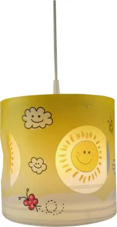 Niermann Dreh-Pendelleuchte Sunny gelb Kunststoff H/D: ca. 27x25 cm E27