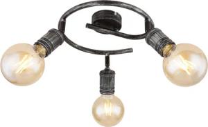 GLOBO Spot nickel matt Metall H/D: ca. 11x25 cm E27 3 Brennstellen