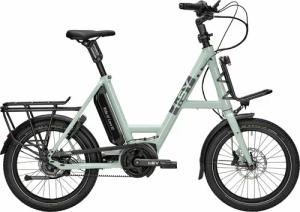 i:SY XXL E5 ZR F Comfort (545 Wh), 5 Gang Nabenschaltung, Unisexfahrrad, Kompakt, Modell 2023, 20 Zoll 51 cm mint green