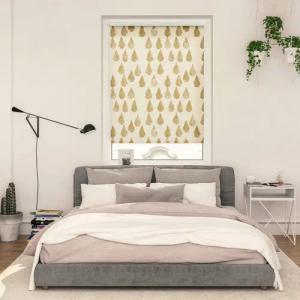 Verdunkelungsrollo Golden Drops gold B/L: ca. 45x150 cm