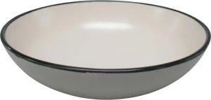 Salatschale weiß Steingut D: ca. 18,4 cm