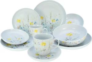 CreaTable Kombiservice Allround - WIESENBLUMEN multicolor Porzellan 10 tlg.