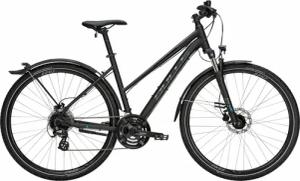 BULLS Cross Bike Street, 24 Gang Kettenschaltung, Damenfahrrad, Trapez, Modell 2024, 28 Zoll 54 cm black matt