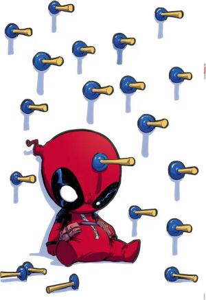 Komar Wandtattoo Deadpool Shootout Disney Deadpool Shootout B/L: ca. 50x70 cm
