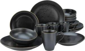 CreaTable Kombiservice Industrial schwarz Keramik