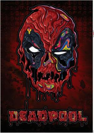 Komar Wandtattoo Deadpool Meltpool Disney Deadpool Meltpool B/L: ca. 50x70 cm