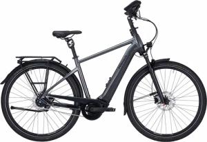 PEGASUS Premio Evo 5 Lite COMFORT (500 Wh), 5 Gang Nabenschaltung, Herrenfahrrad, Diamant, Modell 2022/2023, 28 Zoll 50 cm black chrome matt/black matt