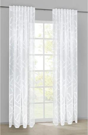 Kombivorhang Rita weiß B/L: ca. 140x245 cm
