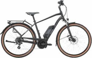 Pegasus Solero E8 Plus (500 Wh), 8 Gang Kettenschaltung, Herrenfahrrad, Diamant, Modell 2024, 28 Zoll 60 cm black matt