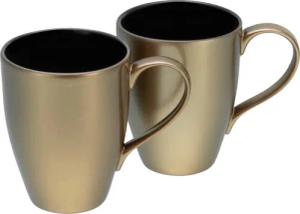 CreaTable Kaffeebecherset Golden Days gold Steinzeug 2 tlg.
