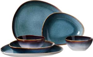 Ritzenhoff & Breker Tafelservice Bilbao blau Porzellan 6 tlg.
