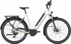 Gazelle Ultimate T10 HMB (625 Wh), 10 Gang Kettenschaltung, Damenfahrrad, Wave, Modell 2024, 28 Zoll 57 cm frozen whitegloss