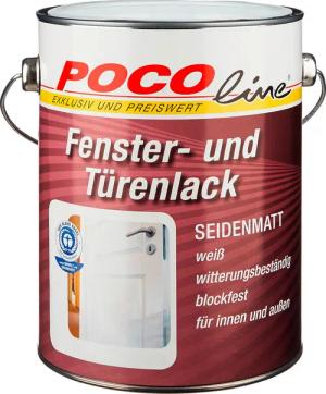 POCOline Acryl Fensterlack weiß seidenmatt ca. 2,5 l