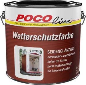 POCOline Wetterschutzfarbe weiß ca. 2,5 l