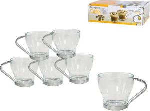GERIMPORT Kaffeebecherset Crazy transparent Glas