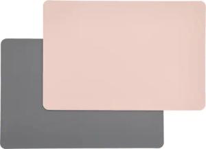 Tischset grau Kunststoff B/L: ca. 30x45 cm