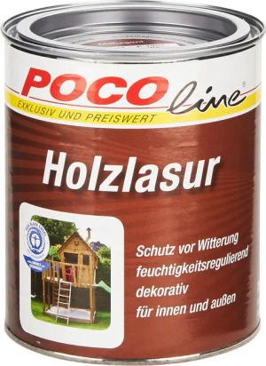 POCOline Acryl Holzlasur mahagoni seidenglänzend ca. 0,75 l