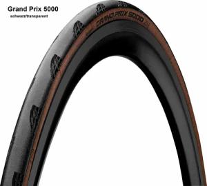 Continental Black Chilli Compbound - Faltreifen - 28 Zoll Grand Prix 5000 (25-622) schwarz/transparent