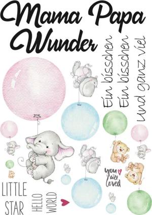 Dekosticker Spruch bunt B/L: ca. 25x35 cm 2 tlg.