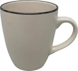 Kaffeebecher weiß Steingut