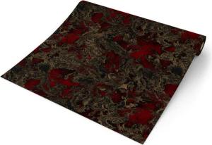 Vinyltapete Marmoroptik bordeauxrot gold B/L: ca. 53x1005 cm