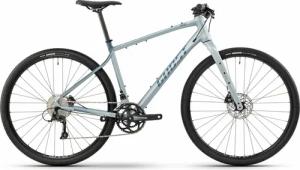 GHOST Urban Asket, 18 Gang Kettenschaltung, Herrenfahrrad, Diamant, Modell 2024, 28 Zoll 49 cm met. light grey/shark blue - matt/glossy