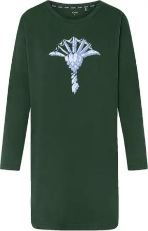 JOOP! Sleepshirt mit großem Cornflower Print (1-tlg) Damen Schlafshirt Bigshirt mit langem Arm - aus reiner Baumwolle