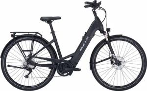 BULLS Lacuba EVO 10 (740 Wh), 10 Gang Kettenschaltung, Damenfahrrad, Wave, Modell 2022/2023, 28 Zoll 45 cm black matt