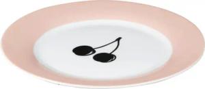 BENETTON Dessertteller Fruits pink Porzellan D: ca. 20 cm