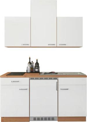 Stolarz-Lempert Singleküche Benno weiß Hochglanz B/H/T: ca. 150x230x60 cm