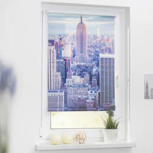 Rollo New York blau B/L: ca. 70x150 cm