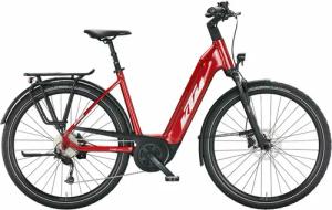 KTM MACINA TOUR P510 (500 Wh), 9 Gang Kette, Damenfahrrad, Deep, Modell 2022/2023, 28 Zoll 56 cm chrome red (silver+black)