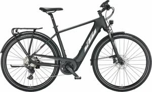 KTM POWER SPORT 10 (625 Wh), 10 Gang Kette, Herrenfahrrad, Diamant, Modell 2022/2023, 28 Zoll 56 cm black matt (white+orange)
