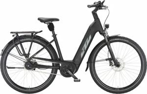 KTM CENTO 5 (500 Wh), 5 Gang Kettenschaltung, Damenfahrrad, Deep, Modell 2024, 28 Zoll 51 cm black matt (grey+green)