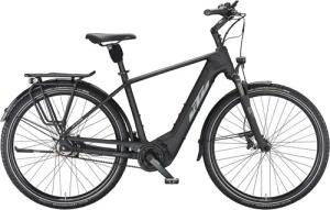 KTM MACINA CITY 610 belt (625 Wh), 5 Gang Nabenschaltung, Herrenfahrrad, Diamant, Modell 2024, 28 Zoll 60 cm black matt (grey+silver)