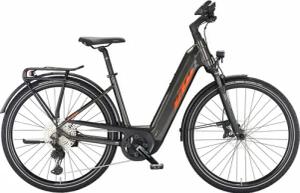 KTM MACINA SPORT 720 (750 Wh), 11 Gang Kettenschaltung, Damenfahrrad, Deep, Modell 2024, 28 Zoll 56 cm machine grey (orange+black)