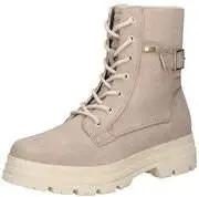 Tom Tailor Schnürstiefelette Damen beige