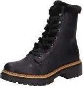 Rieker Schnür Boots Damen schwarz