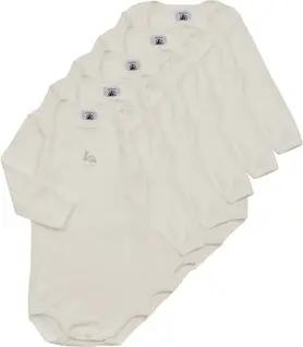 Petit Bateau Pyjamas/ Nachthemden BODY US ML PACK X5