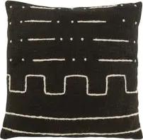 J-line  Kissen COUSSIN DESSIN GRAPH 1 COT NOI (45x45x1cm)