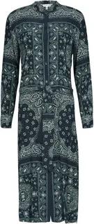 Tommy Hilfiger Maxikleider BANDANA VIS MIDI SHIRT DRESS LS