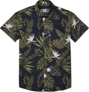 Jack & Jones Kurzarm Hemdbluse für Kinder JPRBLATROPIC RESORT SHIRT S/S RELA