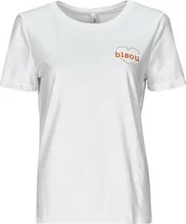 Only T-Shirt ONLBEATE LIFE S/S HEART TOP CS JRS