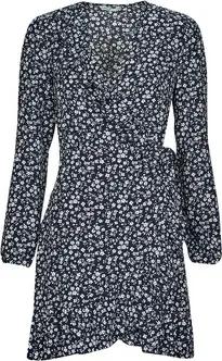 Only Kurze Kleider ONLCARLY L/S WRAP SHORT DRESS